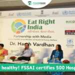 A panel discussion at the “Eat Right India” event, celebrating FSSAI’s certification of 500 hospitals.